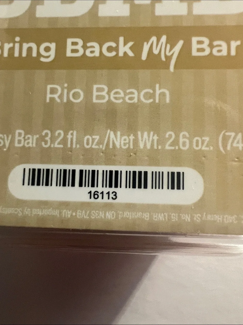 RETIRED/DISCONTINUED Scentsy Rio Beach BBMB Wax Bar